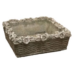 English Garden Stone Square Low Planters 'Individually Priced'