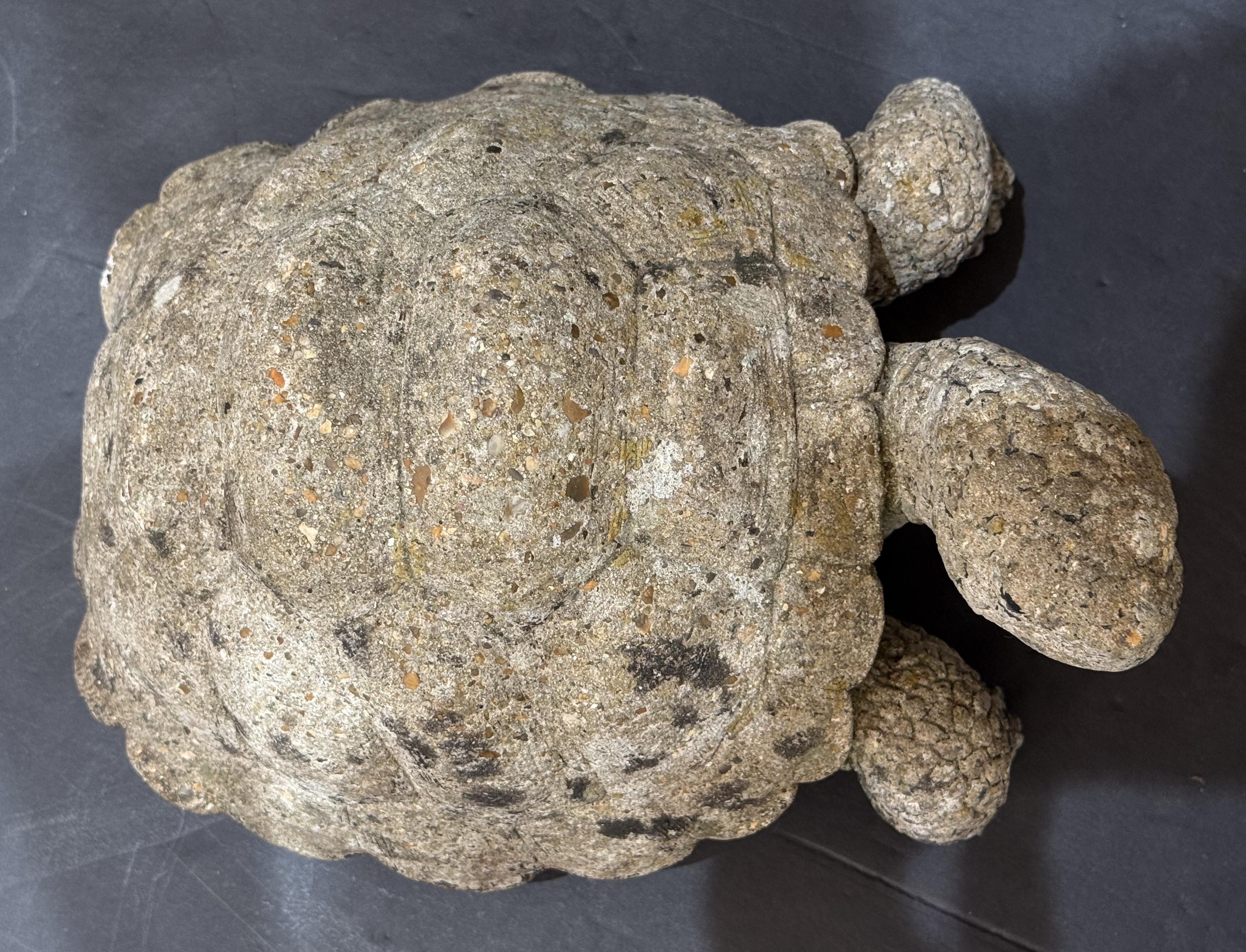 Anglais Sculpture de tortue en pierre du jardin anglais en vente