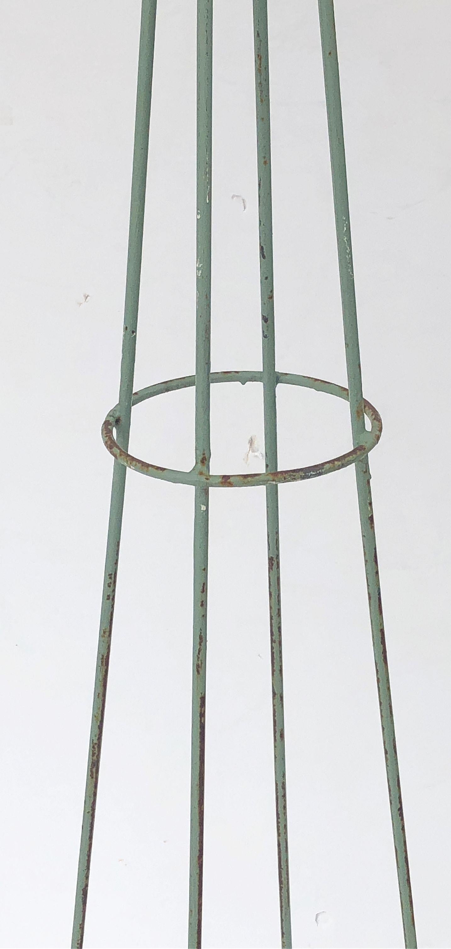 English Garden Trellis Obelisks of Painted Iron, 'Individually Priced' 5