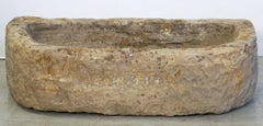 English Garden Trough or Planter of Carved Stone