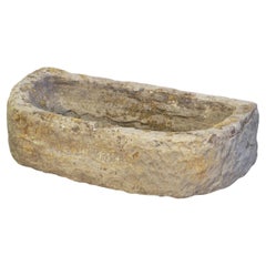 English Garden Trough or Planter of Carved Stone