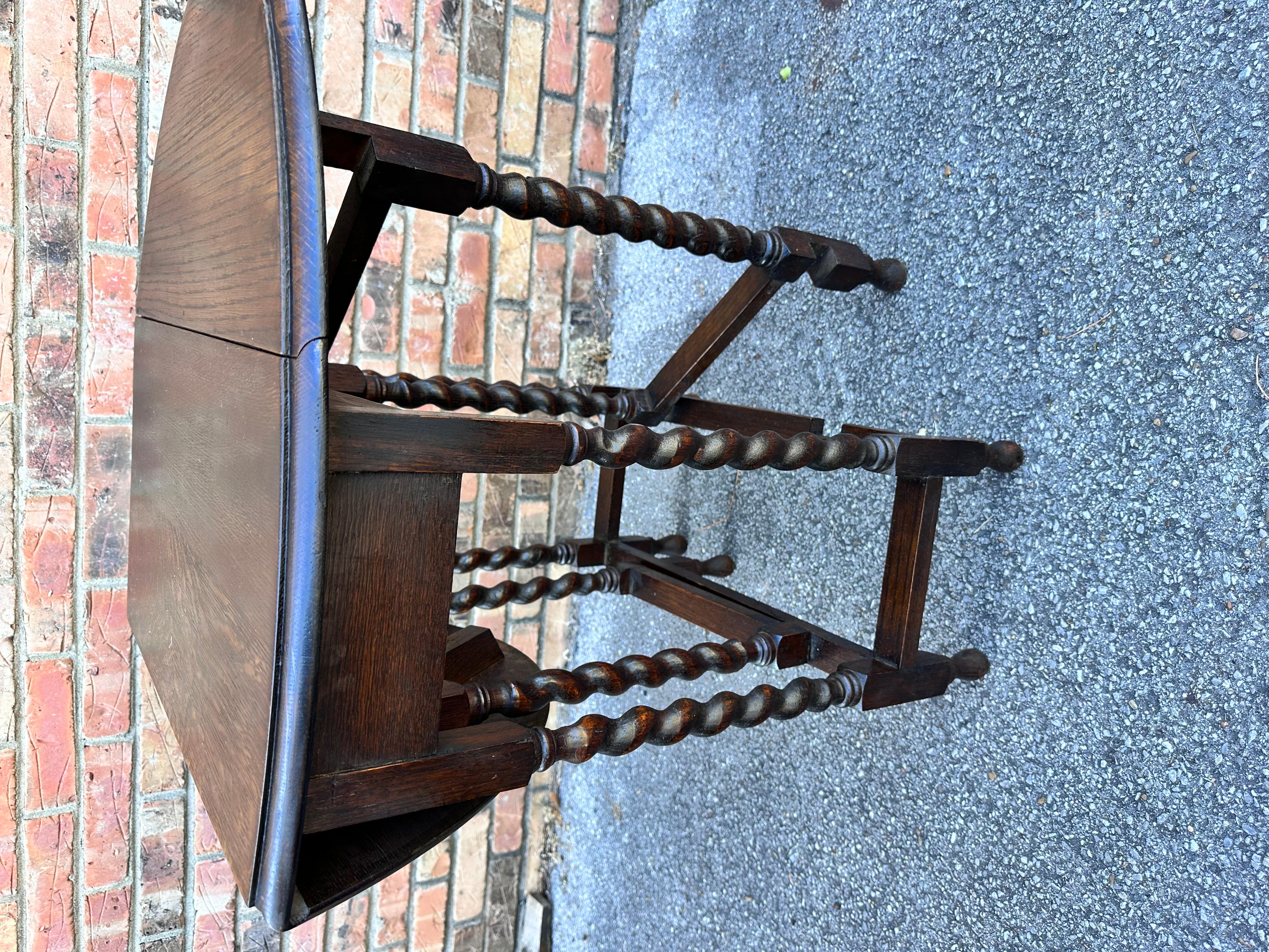 Hardwood English Gate Leg Table #613 For Sale