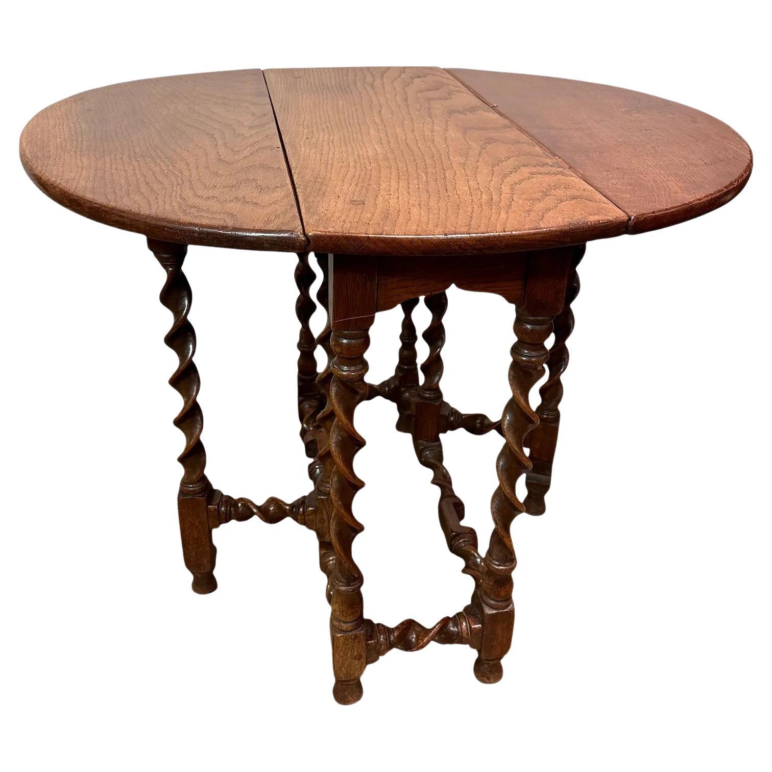 English Gate Leg Table For Sale