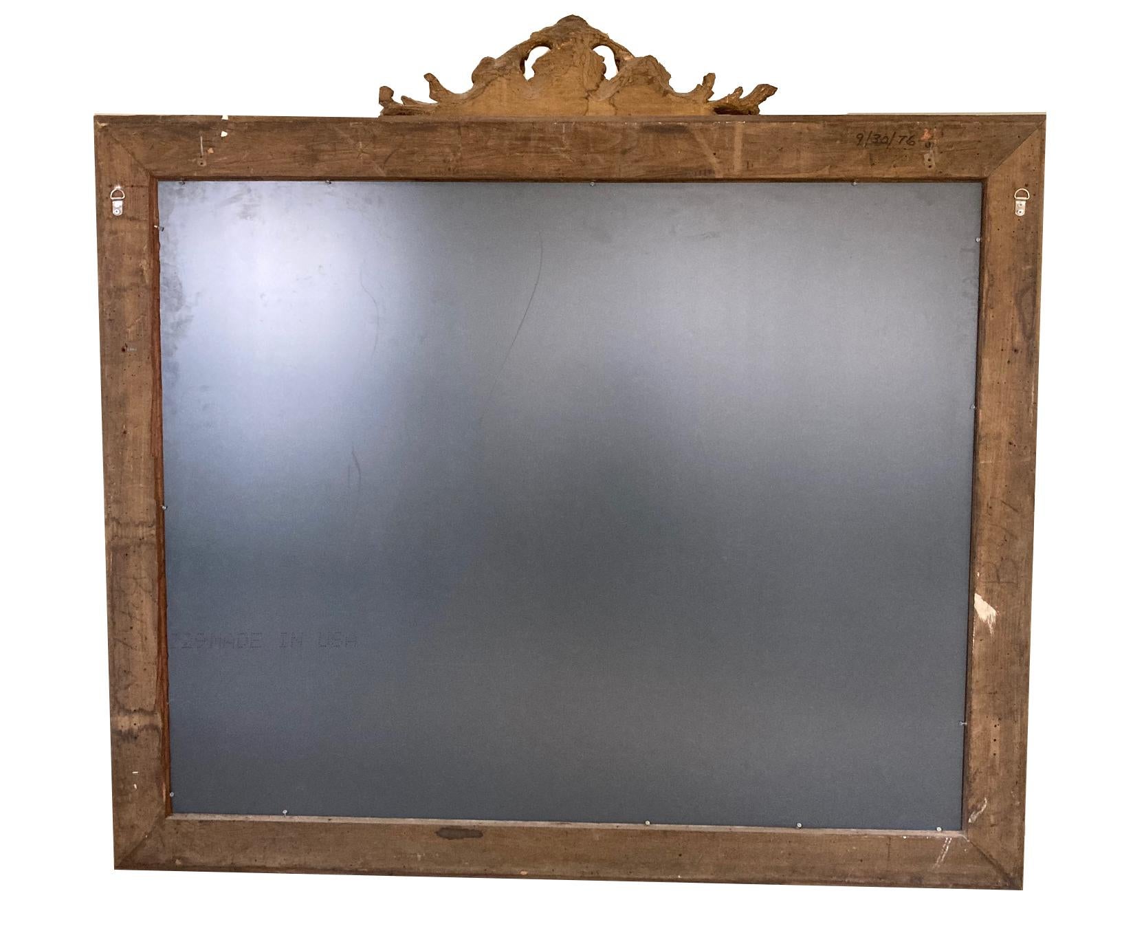 English 61x65 inch George I Carved and Gilt Mirror Circa 1725 2