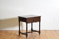 Tavolo a 1 cassetto in Oak patinato, inglese, periodo Giorgio I, primo quarto del XVIII secolo.