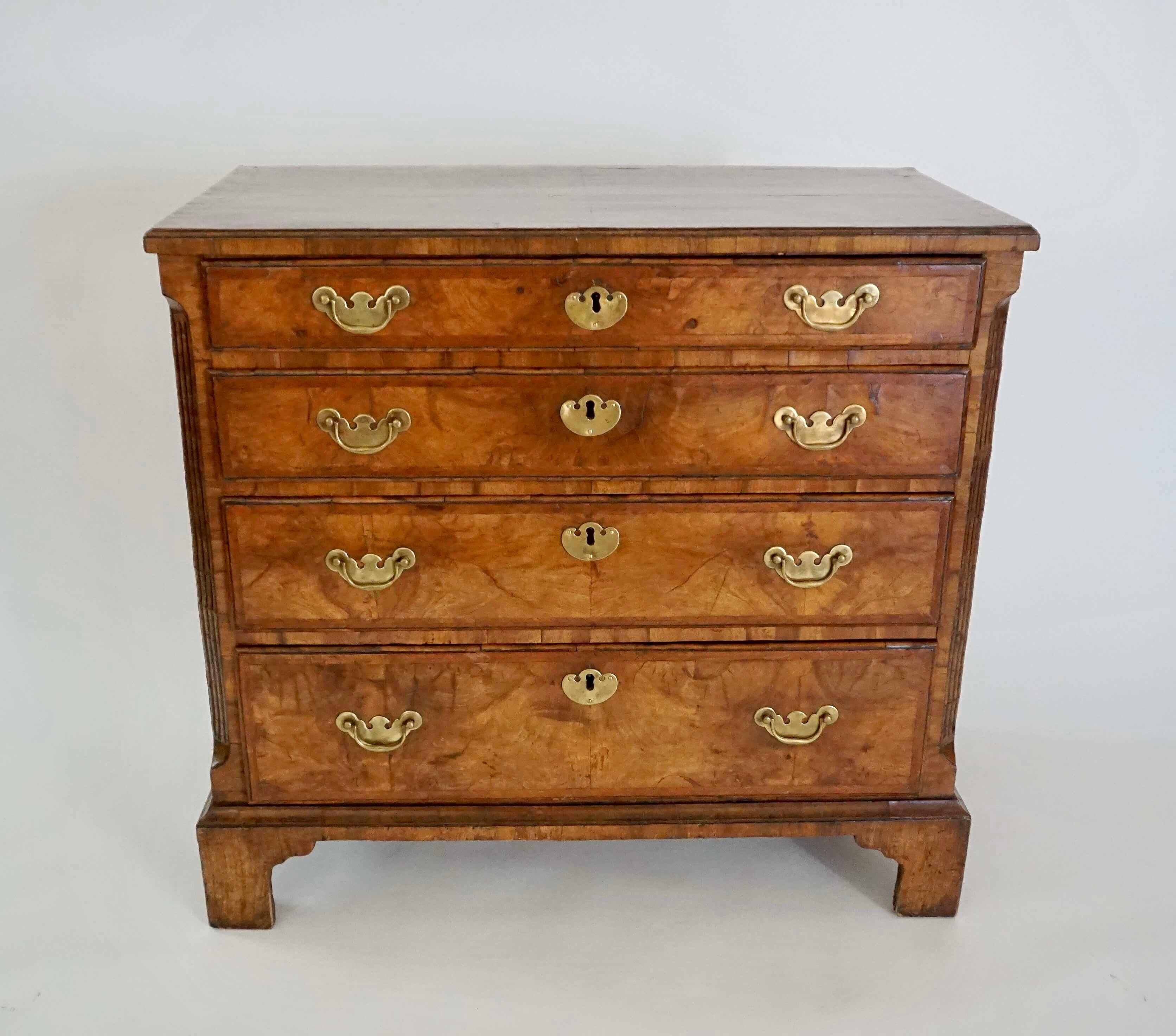 English George I Walnut Bachelor's Chest, circa 1725 2