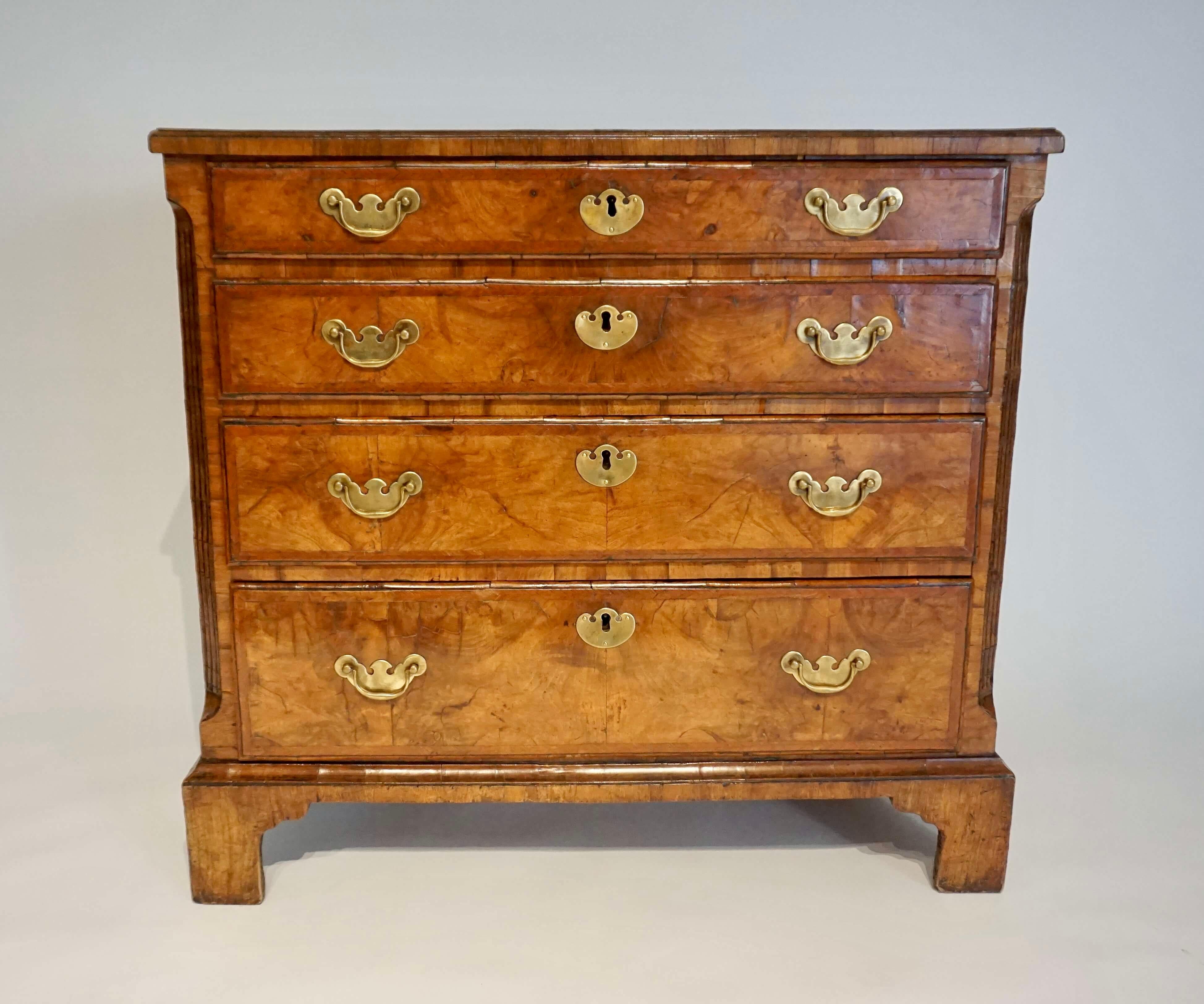 English George I Walnut Bachelor's Chest, circa 1725 3