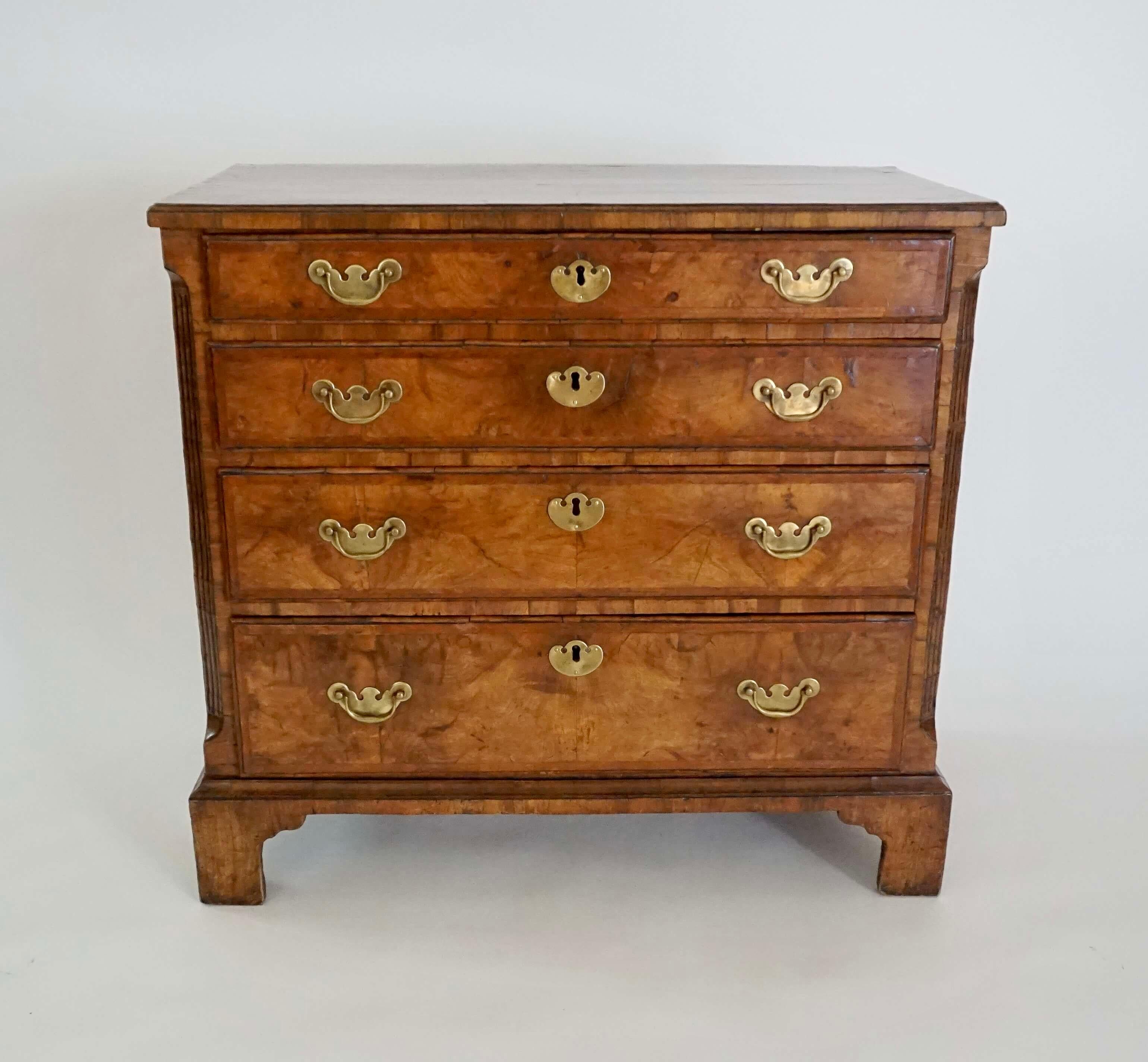English George I Walnut Bachelor's Chest, circa 1725 4