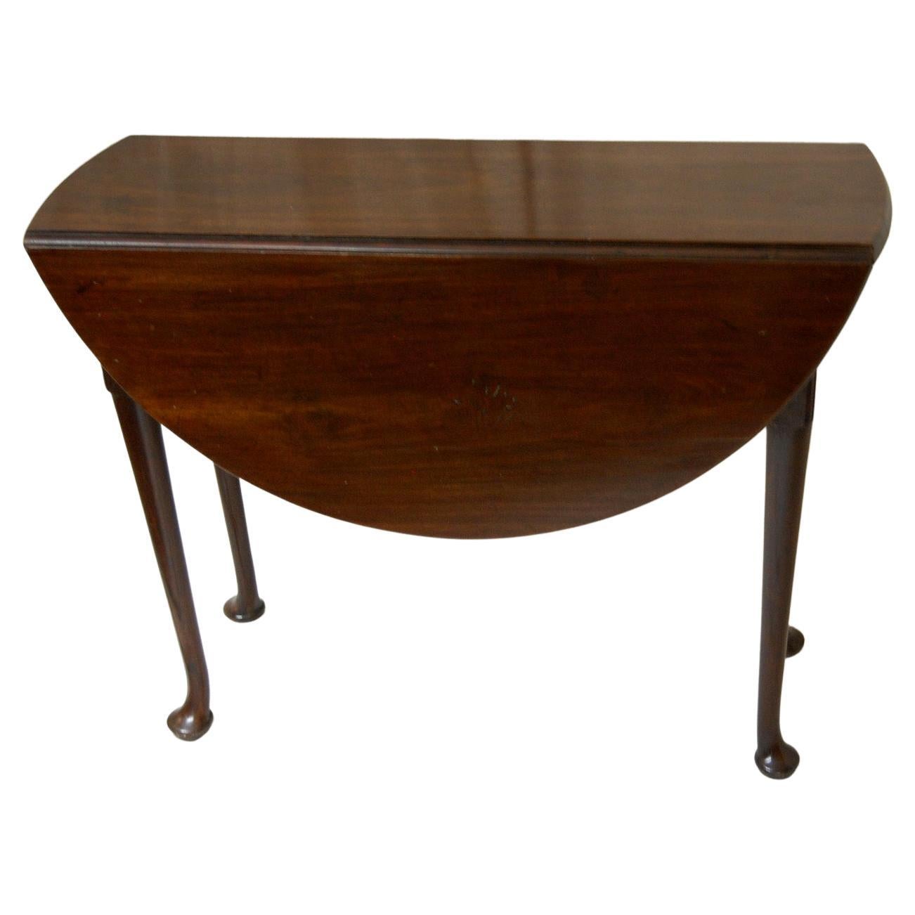 Englisch George II Mahagoni Dropleaf Pad Fuß sechsunddreißig Zoll ovalen Tisch