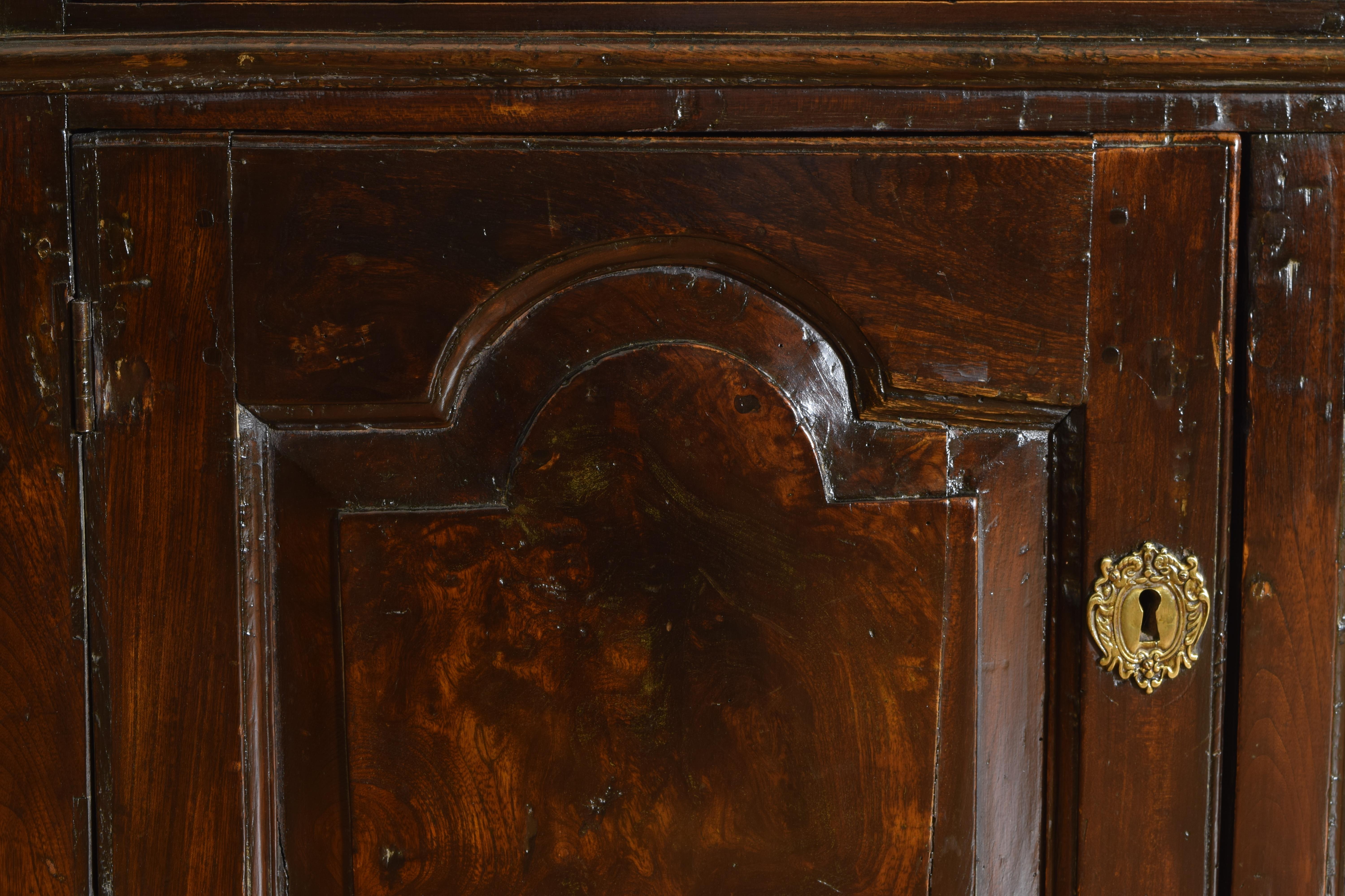 English George II Period Oak Server, 3 Drawers over 2 Doors, Mid-18th Century 6
