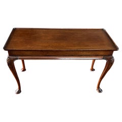 Antique English George II Style Mahogany Rectangular Dish Top Coffee Table