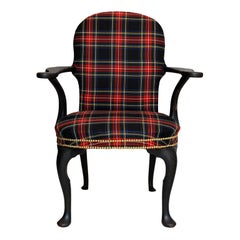 English George II Style Painted Open Armchair, circa 1860