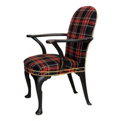 English George II Style Painted Open Armchair, circa 1860