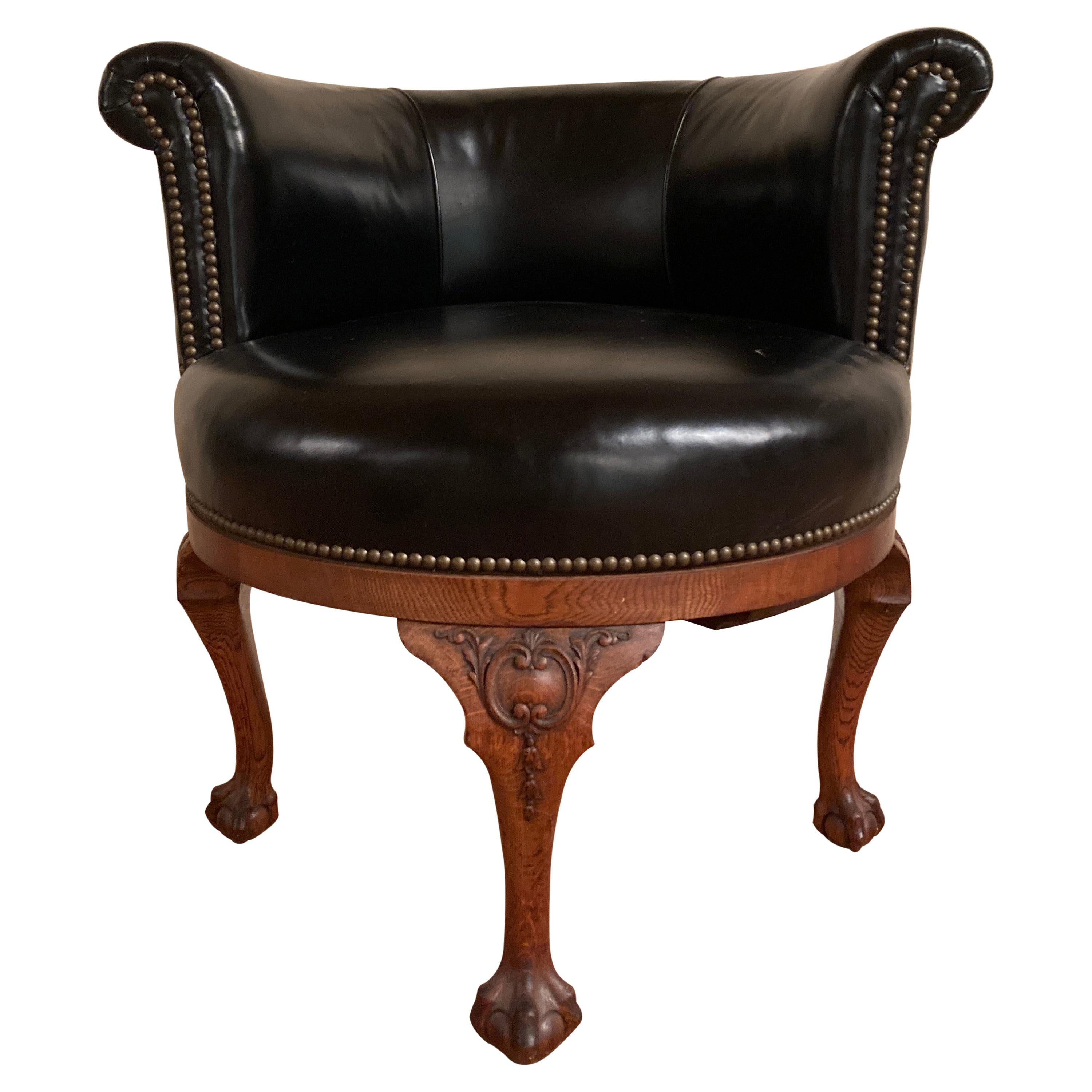 English George II Style Swivel Desk Chair