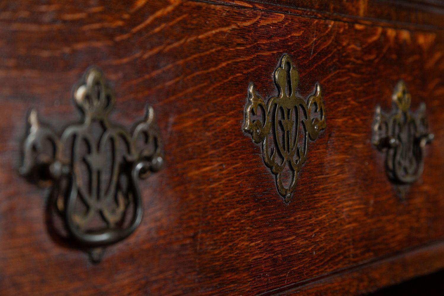 Cassapanca in Oak inglese di Giorgio III del XVIII secolo in vendita 1
