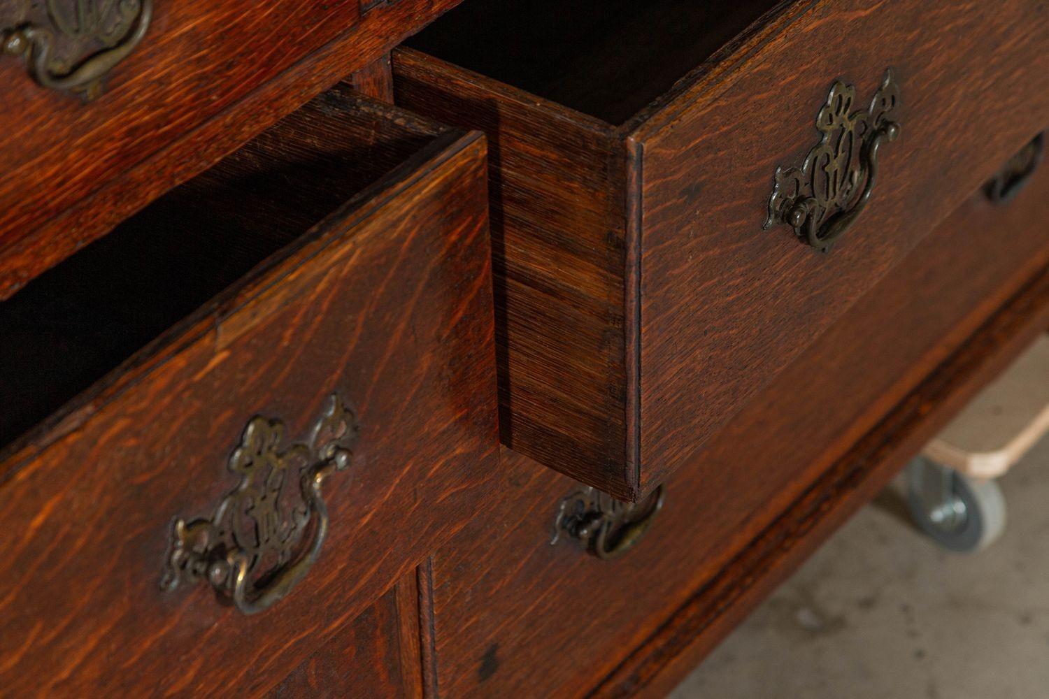 Cassapanca in Oak inglese di Giorgio III del XVIII secolo in vendita 3