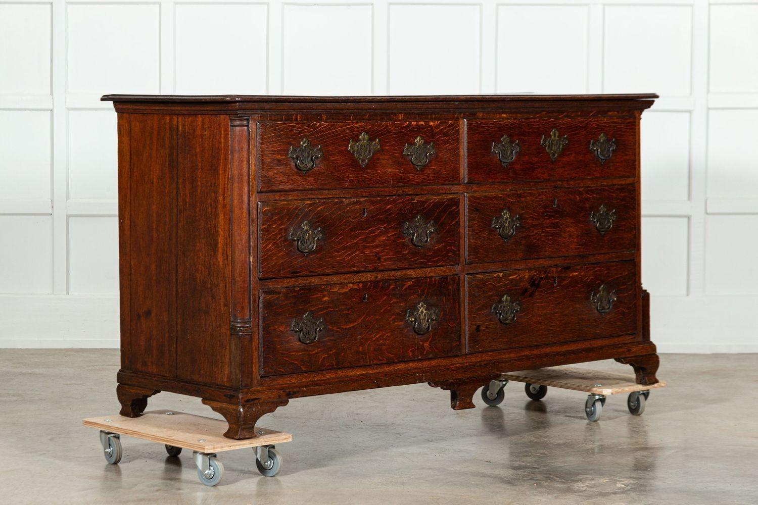 Cassapanca in Oak inglese di Giorgio III del XVIII secolo in vendita 4