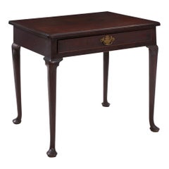 English George III Antique Mahogany One-Drawer Accent Writing Table, circa 1760