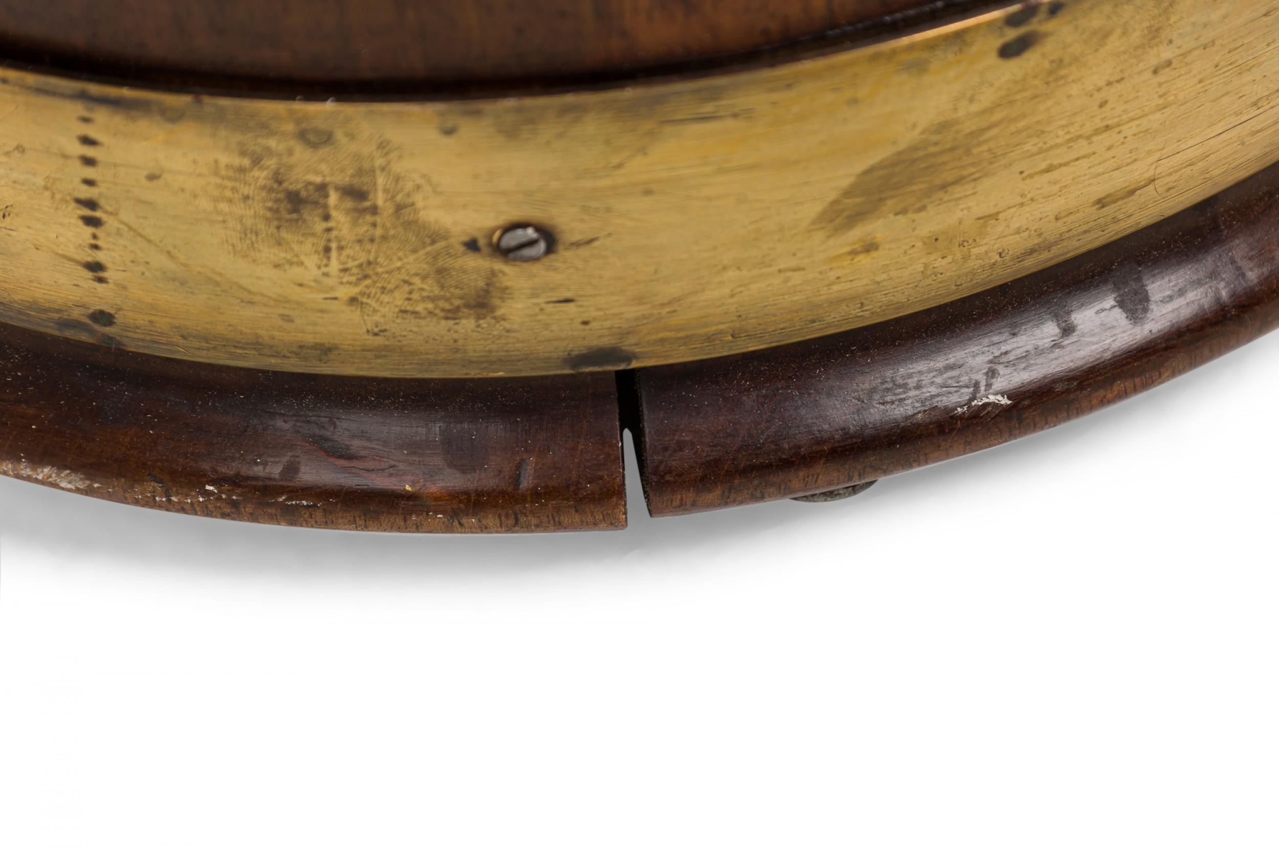 XIX secolo Secchio per torba inglese di Giorgio III in legno legato all'ottone in vendita