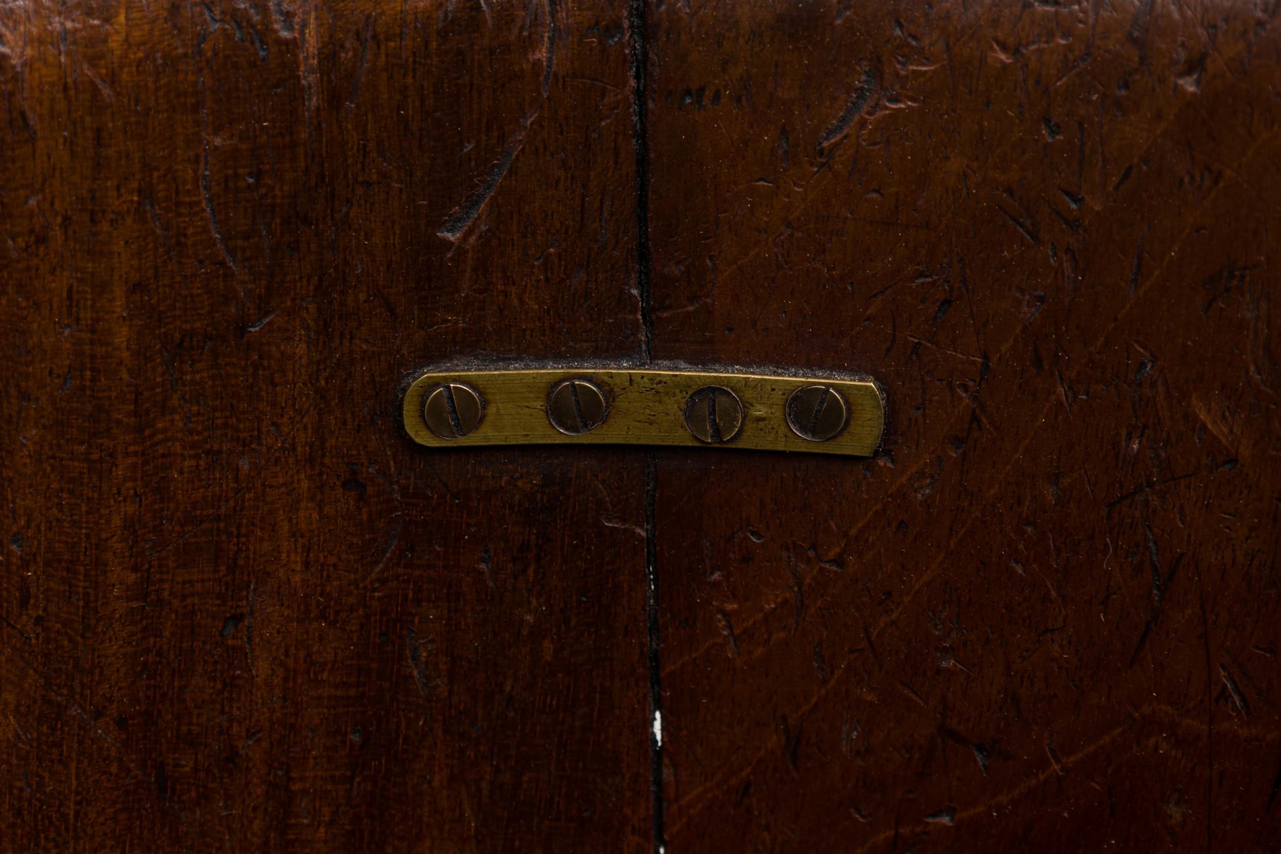 Ottone Secchio per torba inglese di Giorgio III in legno legato all'ottone in vendita