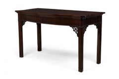 English George III Carved and Fluted Wood Server/Console Table