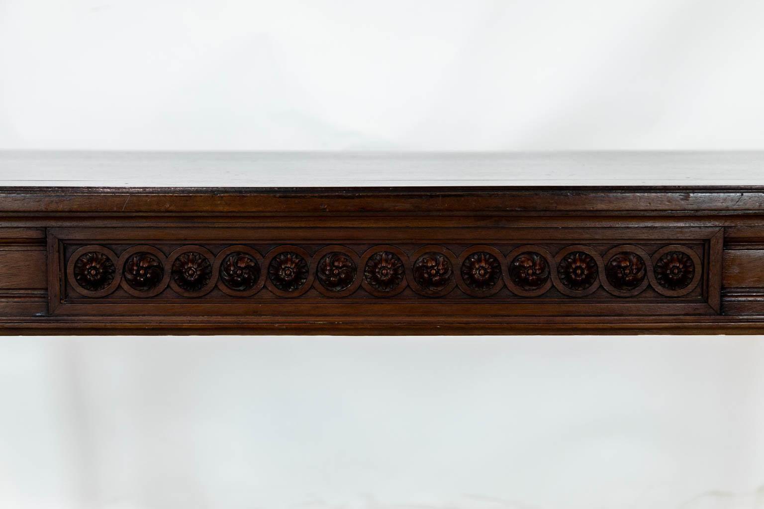 Mid-19th Century English George III Carved Center Table