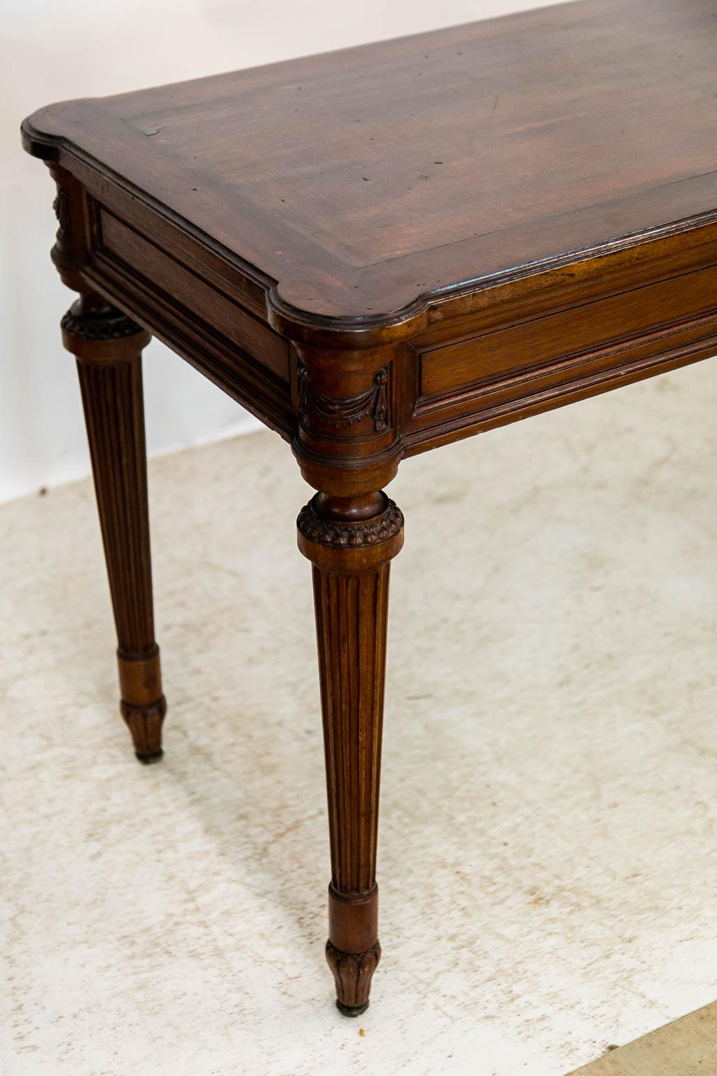 Mahogany English George III Carved Center Table