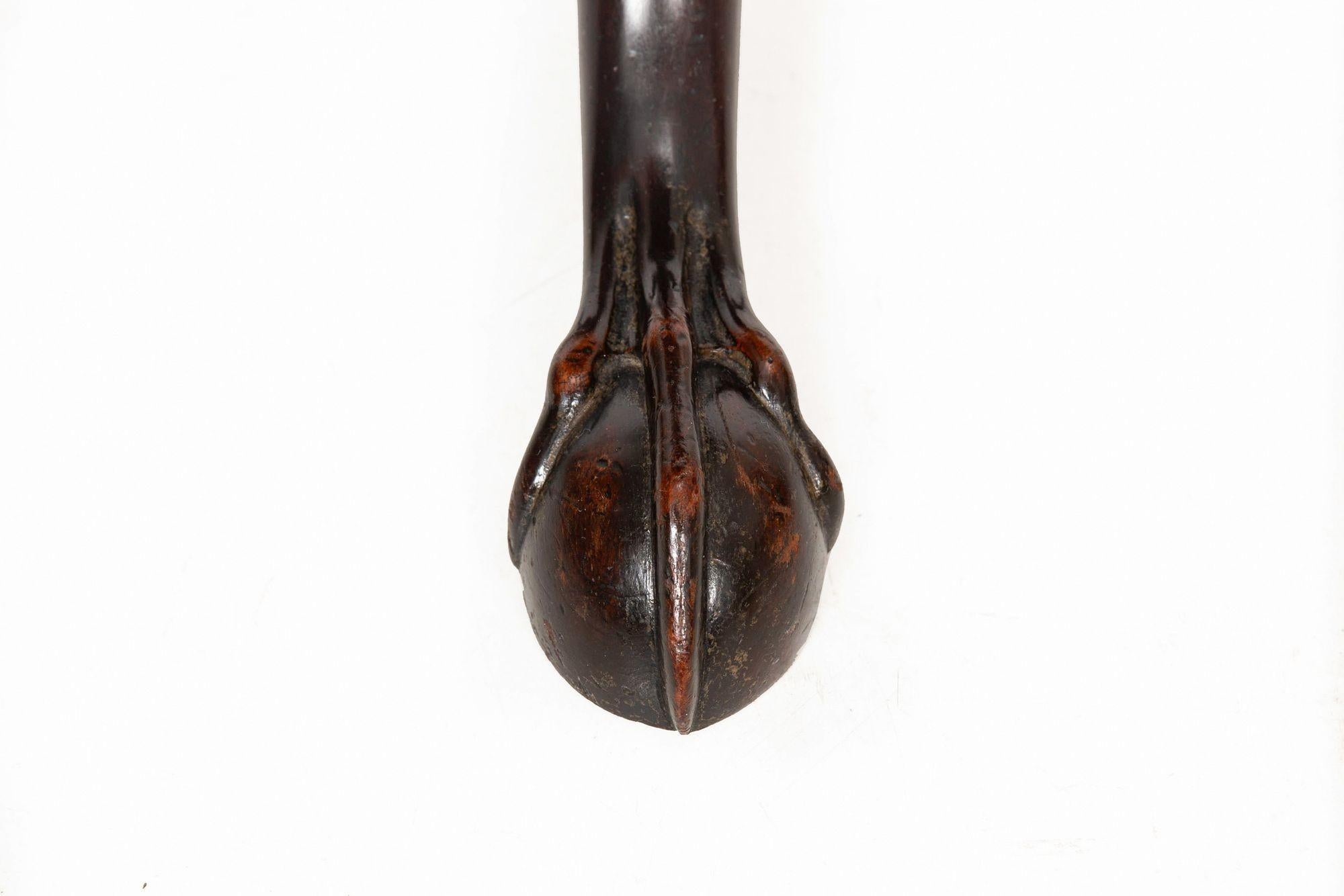 English George III Carved Mahogany Pie Crust Tilt Top Table ca. 1780 For Sale 15