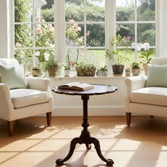 English George III Carved Mahogany Pie Crust Tilt Top Table ca. 1780