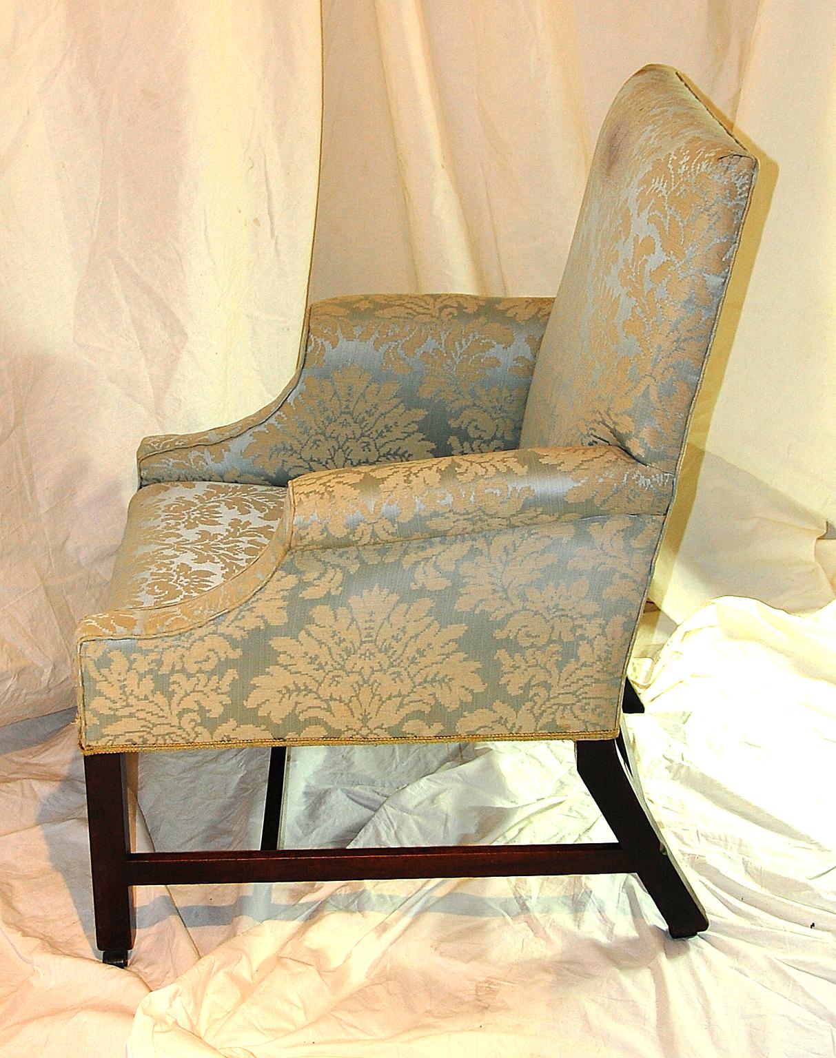 English George III Chippendale Period Mahogany Lounging Chair For Sale 1