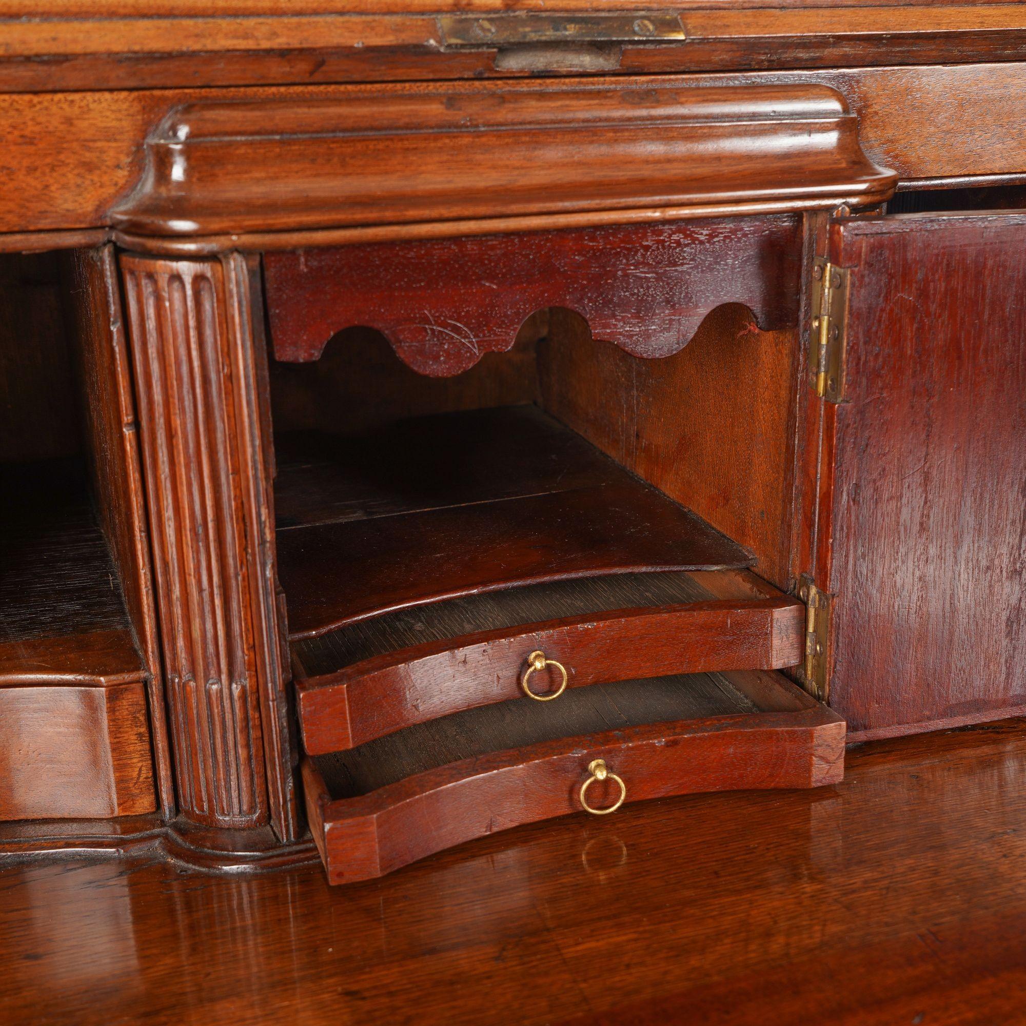 English George III Chippendale slant front secretary desk, c. 1770 7