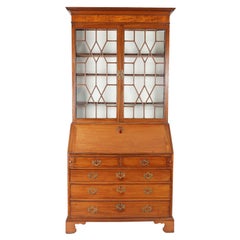 English George III Chippendale slant front secretary desk, c. 1770