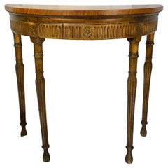 English George III Demi-Lune Console Table