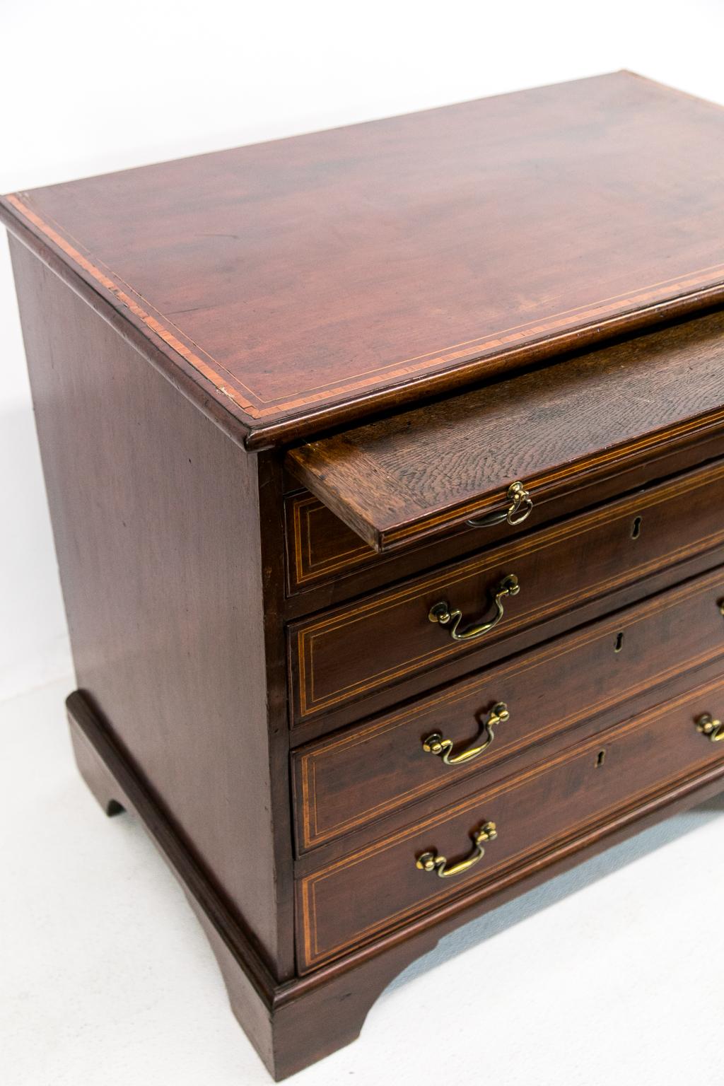 Late 18th Century English George III Inlaid Bachelor's Chest