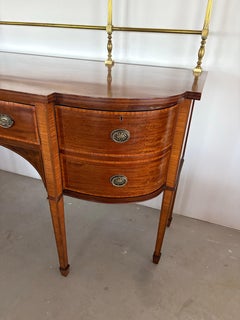 English George III Inlaid Sideboard with banding and marquetry, 19th century