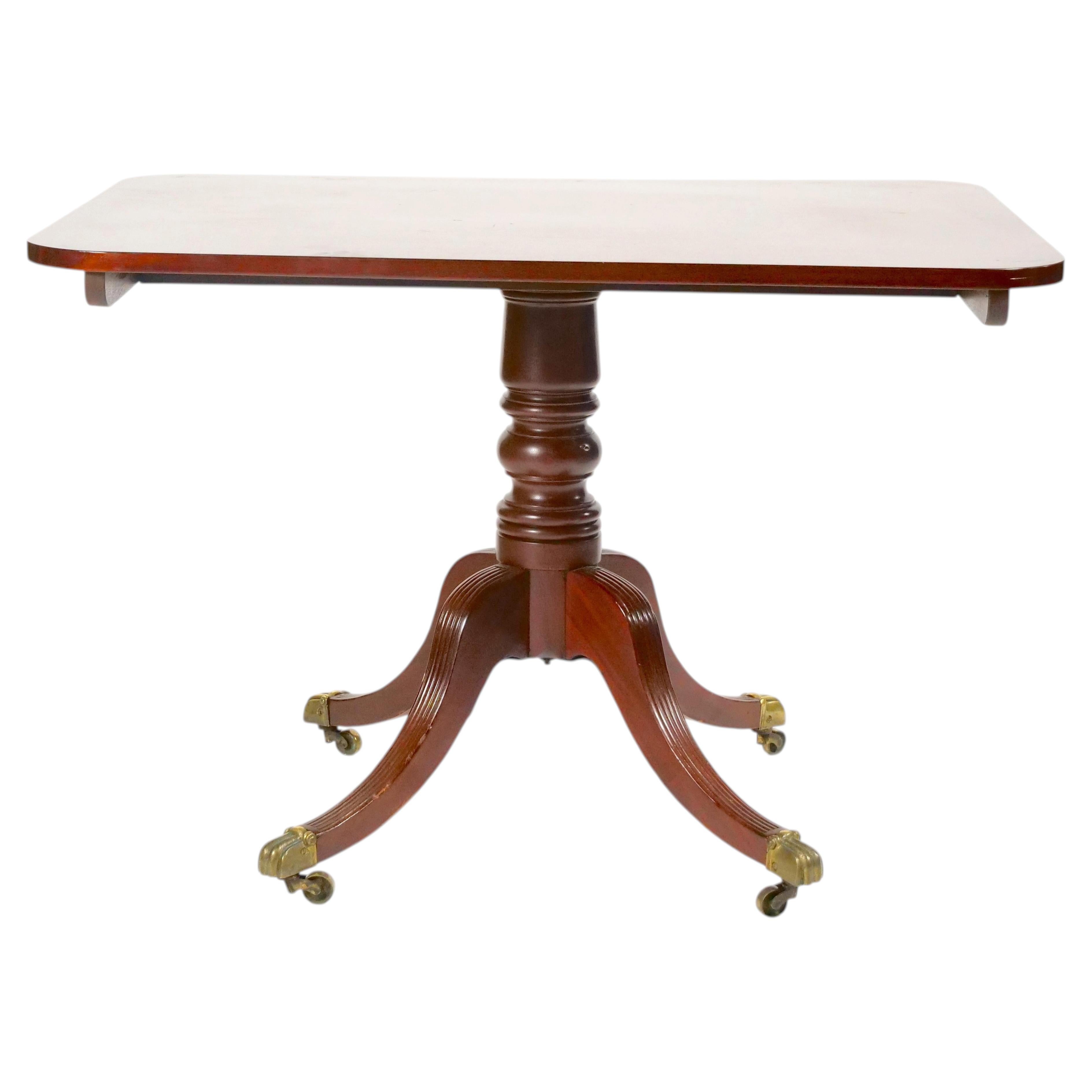 English George III Inlay Mahogany Wood Breakfast Tilt Top Table