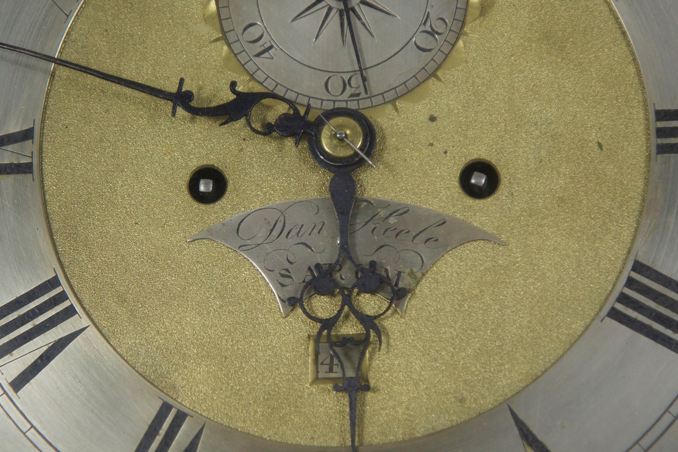 English George III Japanned Tall Longcase Clock, Daniel Keele, circa 1770 4