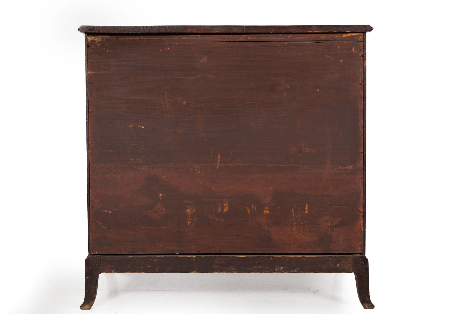 18th Century and Earlier English George III Mahogany Antique Chest of Drawers Dresser circa 1790