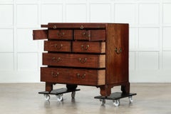 English George III Mahogany Bachelors Chest