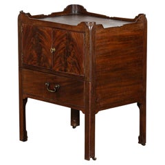 English George III Mahogany Bedside Chest