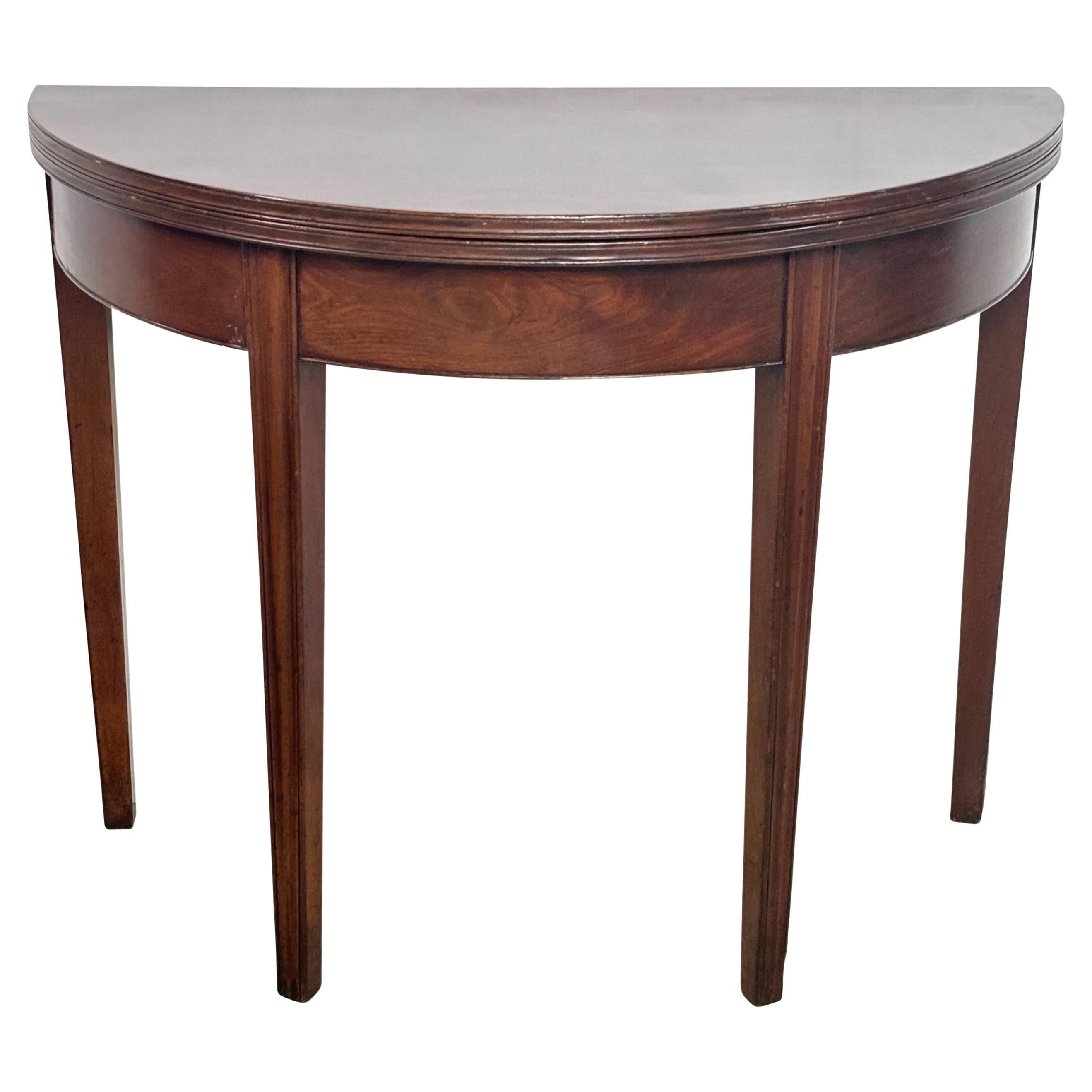 English George III Mahogany Breakfast / Game Table, 18th Century