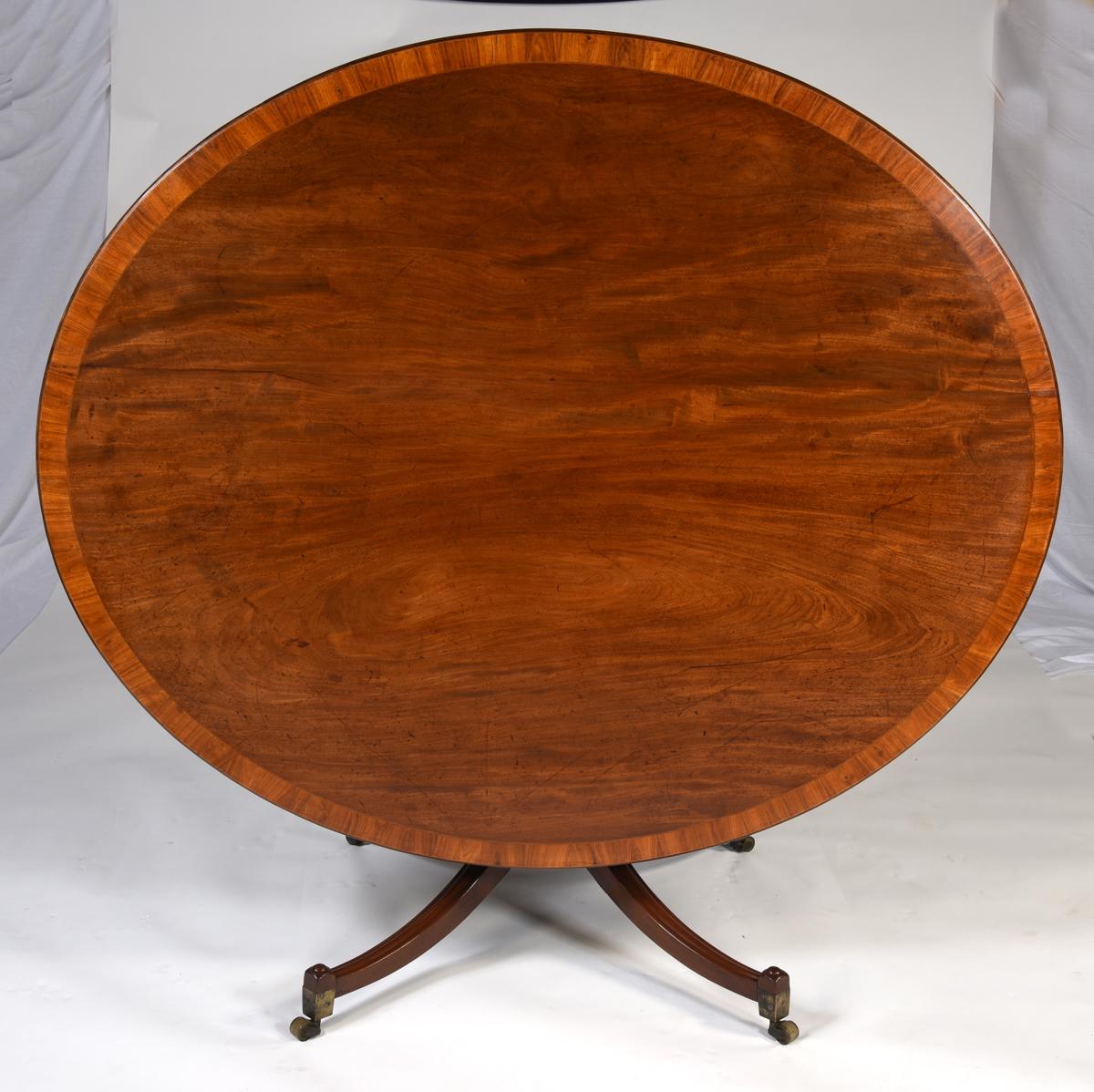Sheraton English George III Mahogany Breakfast Table Made by Gillows of Lancaster For Sale