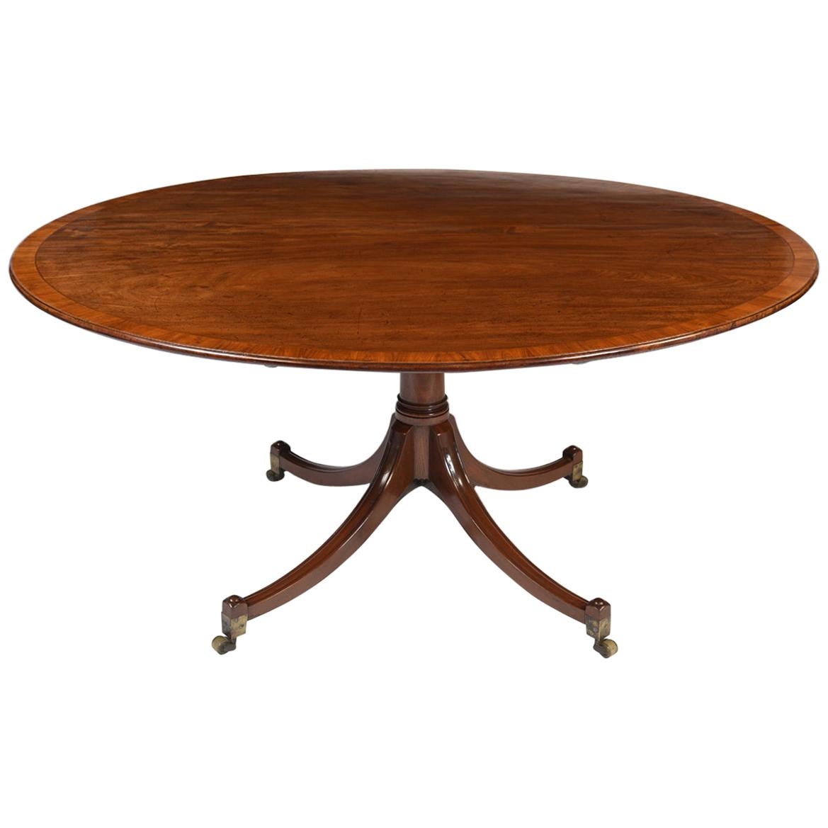 English George III Mahogany Breakfast Table Made by Gillows of Lancaster For Sale