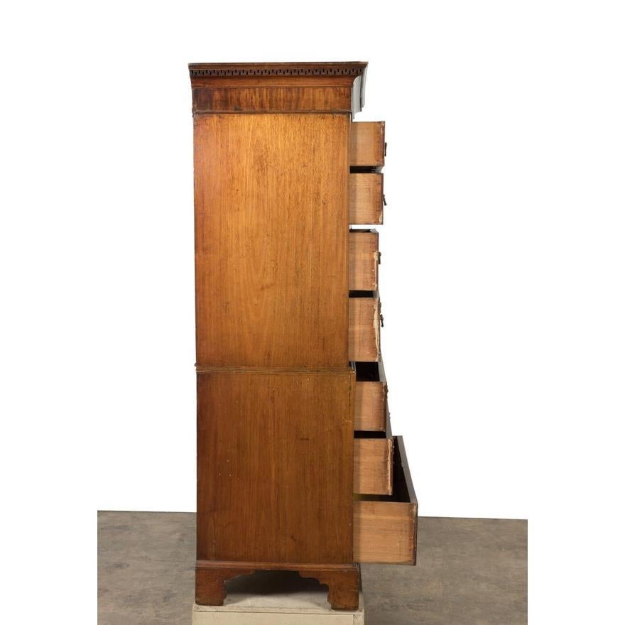 Legno Cassapanca inglese di Giorgio III in mogano in vendita