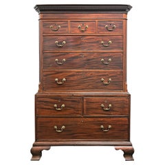Used English George III Mahogany Chest on Chest