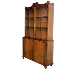 English George III Mahogany Gillows Glazed Bookcase, circa 1780
