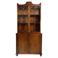 English George III Mahogany Gillows Glazed Bookcase, circa 1780