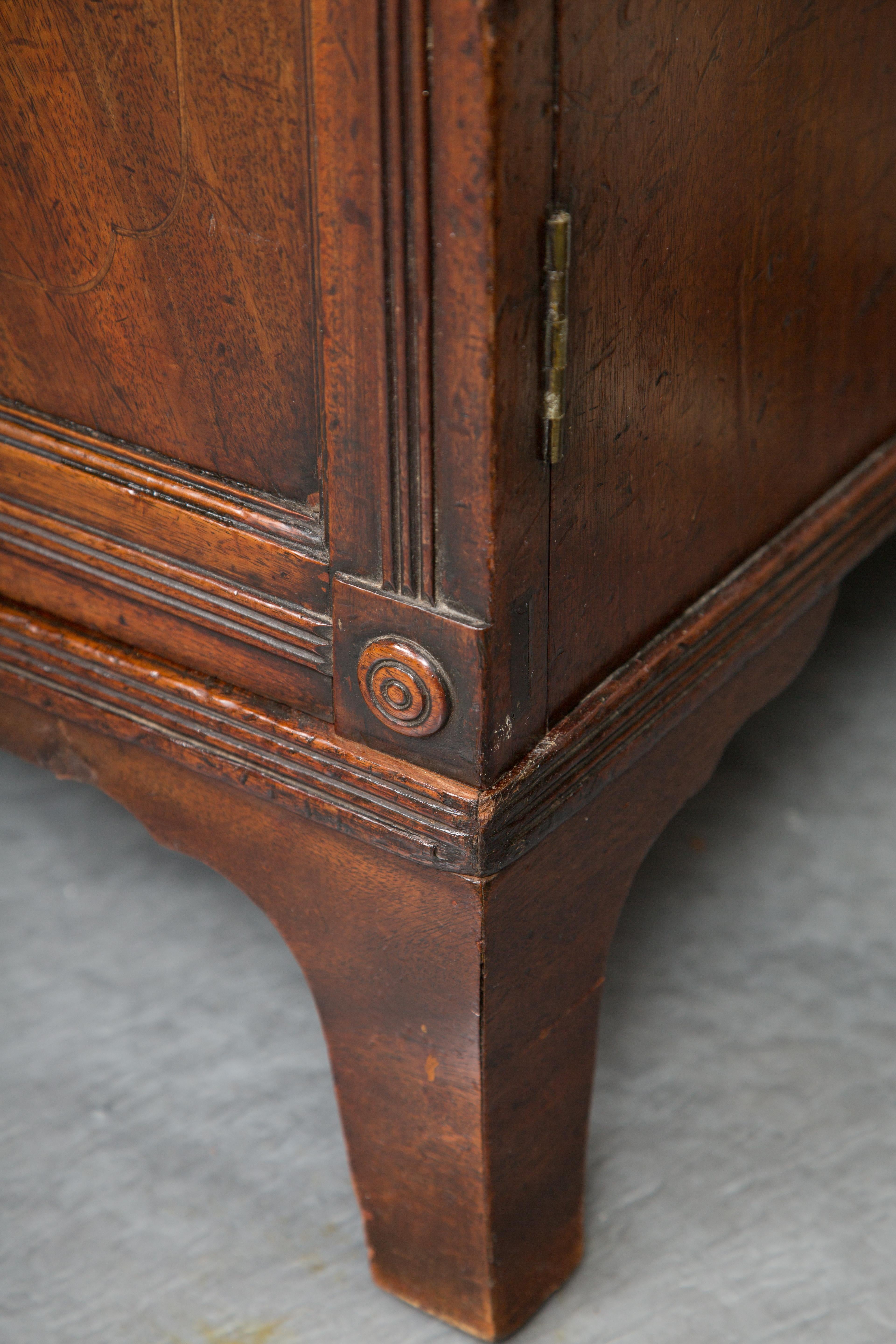 English George III Mahogany Secretary Bureau Bookcase 1