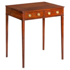 English George III Mahogany Side Table ca. 1790, ex Rockefeller Collection