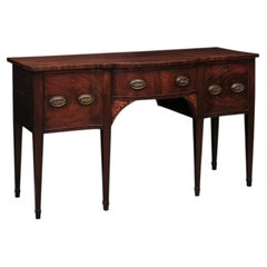 English George III Mahogany Sideboard with Satinwood Inlay, Late 18th Century